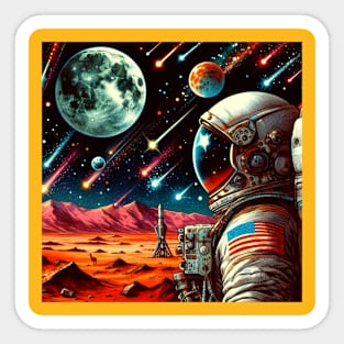 MARS AND THE STARS 7 Sticker